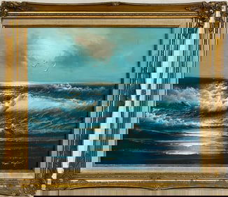 Roal ENGLISH (XX) Canadian Seascape Oil on Canvas