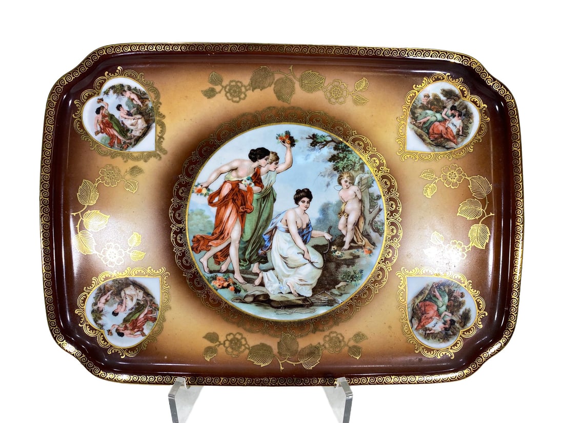 Mitterteich, Bavaria, Germany Porcelain Tray: Mitterteich, Bavaria, Germany Porcelain Tray. 5/8 x 13 7/8 x 9 7/8 in.Local Pick up call one day before to make an appointment. TO SHIP THIS ITEM IN USA OR INTERNATIONAL, PLEASE CONTACT THE SHIPPERS :