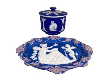 2 Wedgwood, England Jasperware Porcelain pcs