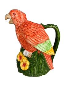 Parrot Tropical Ceramic Pitcher