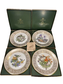 Lenox Edward Marshall Boehm Set of 4 Plates