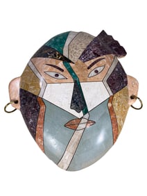 Joseph A. de Castro Art Deco Marble Mask