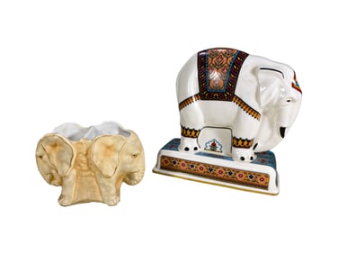 Wedgwood & Other Elephant Porcelain Fig