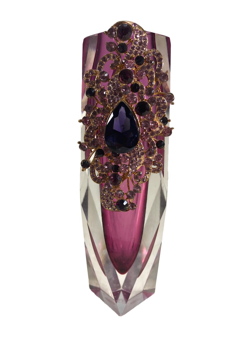 Italian Purple Murano Glass vase (1 of 5)