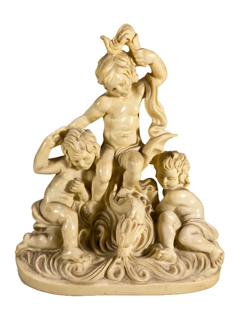 Allegory of Fire by A Santini Composition Statue (1 of 8)