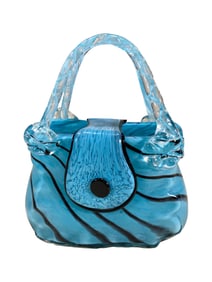 Venetian Murano Hand Blown Glass Purse