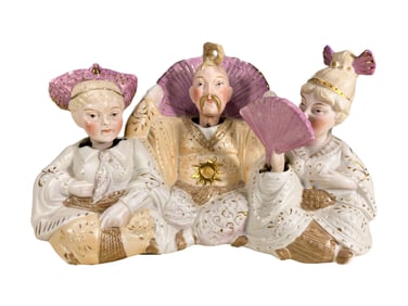 Vintage German Porcelain Nodding Group
