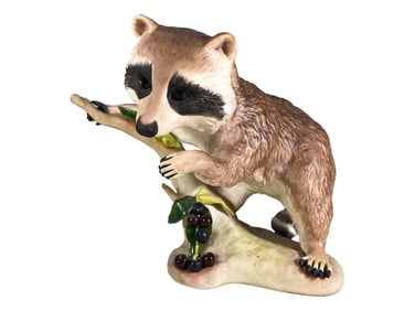 Cybis Raffles the Raccoon Porcelain Fig