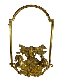 Antique Gilt Bronze Plaque