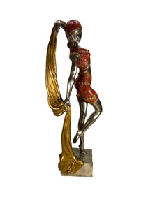 Art Deco Style Russian Dancer Bronze Sculpture
