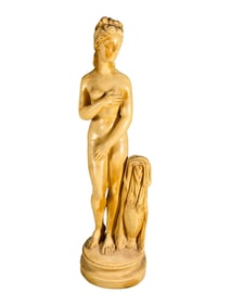 Vintage Nude Woman Composition Statue by A. SANTINI