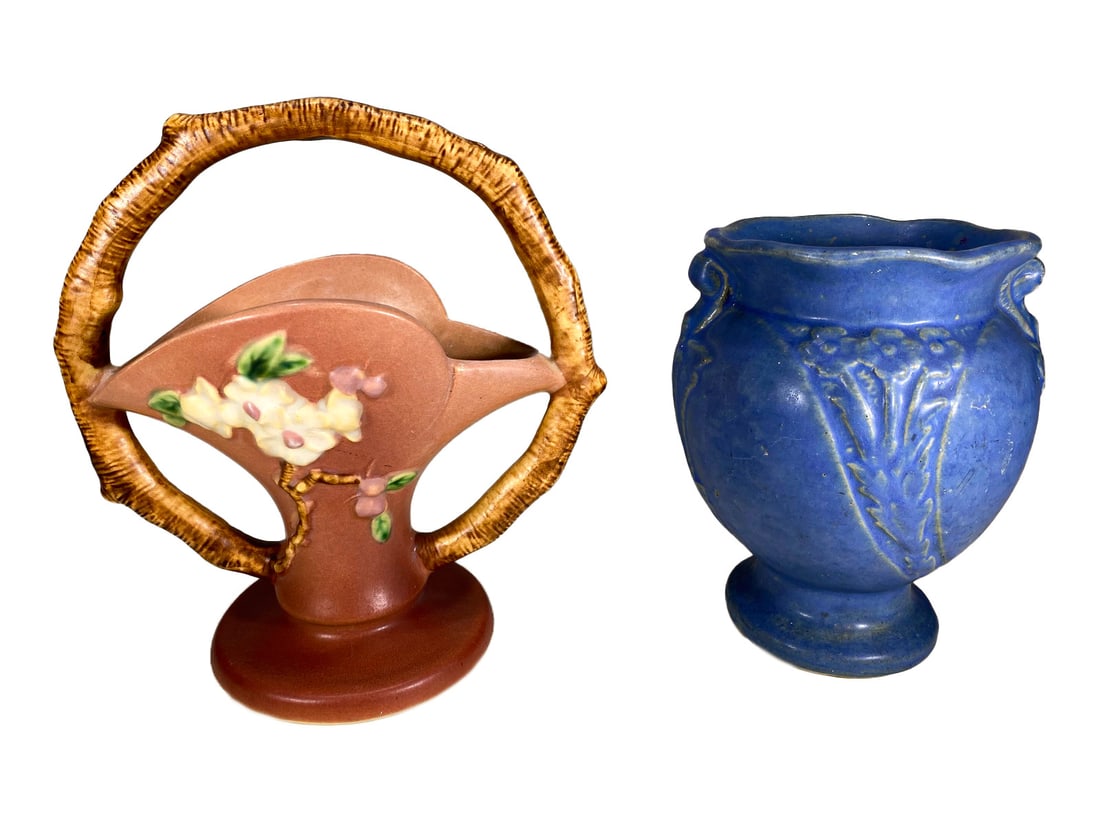 Roseville & Brush Mc Coy Pottery Vases (1 of 7)