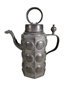 Antique European Etain Octogonal Jug