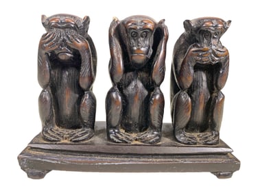 Three Wise Monkeys Composition Sculpture