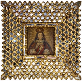 Cuzco School Oil on Canvas Painting