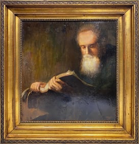 19th C European Oil on Canvas