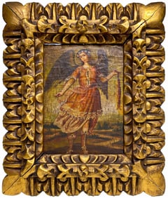 Cuzco School Oil on Canvas Painting