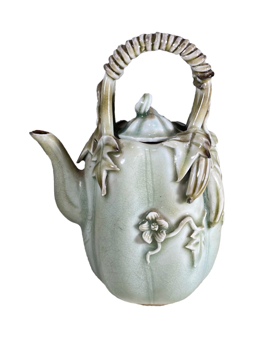Vintage Chinese Celadon Teapot (1 of 5)