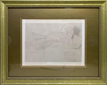 A. MODIGLIANI Nude Offset Print