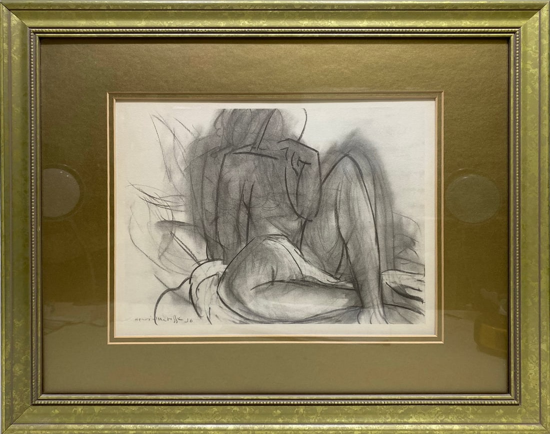 H. MATISSE Nude Offset Print: H. MATISSE Nude Offset Print. 18 3/4 x 22 1/2 x 1 in framed.Local Pick up call one day before to make an appointment. TO SHIP THIS ITEM IN USA OR INTERNATIONAL, PLEASE CONTACT THE SHIPPERS : 1) UPS st
