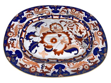 Imari Style Ironstone Porcelain Tray