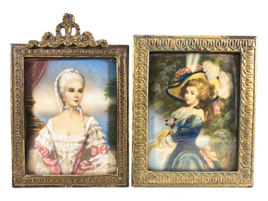 2 Antique French Miniatures