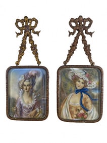 2 Antique French Miniatures