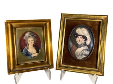 2 Vintage Miniature Prints