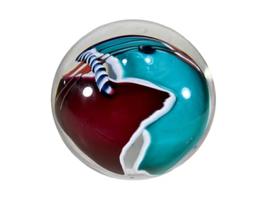 James WILBAT Art Glass Paperweight