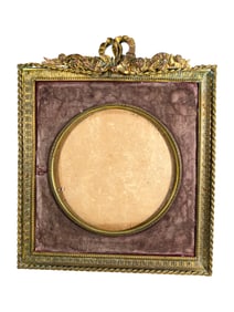 Antique French Gilt Bronze Picture Frame
