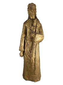 Signed C. de la Carcova Terracotta Sculpture