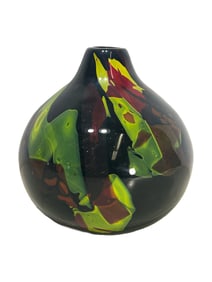 Mid Century Murano Tutti Frutti Glass Vase