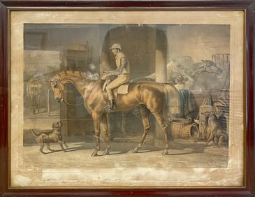 Vintage French Horse Print, Calm & Confidence