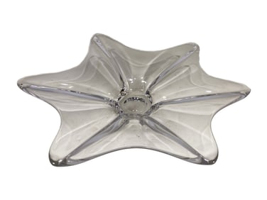 Baccarat Style Crystal Star Shape Tray