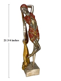 Russian Dancer Colorful Bronze Sculpture