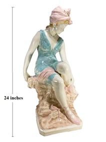 Antique Royal Dux Dancer Porcelain Statue