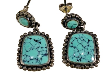 Vintage Navajo Sterling 925 & Turquoise Earings