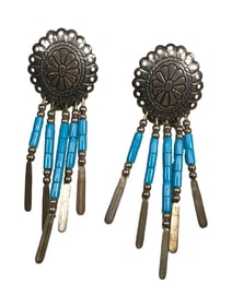 Vintage Navajo Sterling 925 & Turquoise Earings