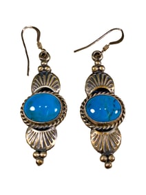 MR Calladito Sterling 925 & Turquoise Navajo Earings