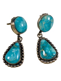 TDS Navajo Sterling 925 & Turquoise Earings