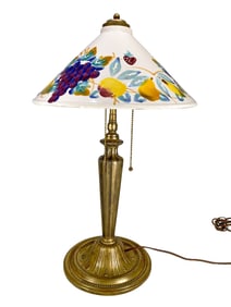 Probably EM Co (Miller) Porcelain & Metal Lamp