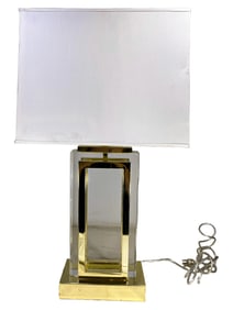 Modern Metal & Glass Table Lamp