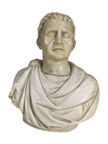 Vintage Caesar Composition Bust