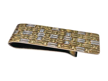 Tiffany & Co Sterling & 18K Goldplate Money Clip