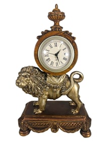 Lion Composition Quartz Clock
