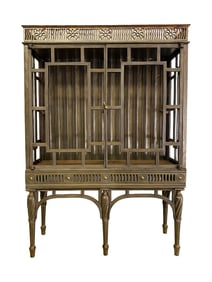 Antique French Iron Miniature Cabinet
