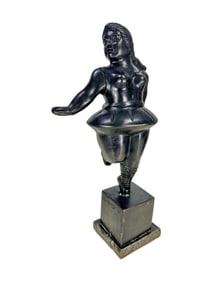 After Fernando Botero Bronze & Marble Statue Copy