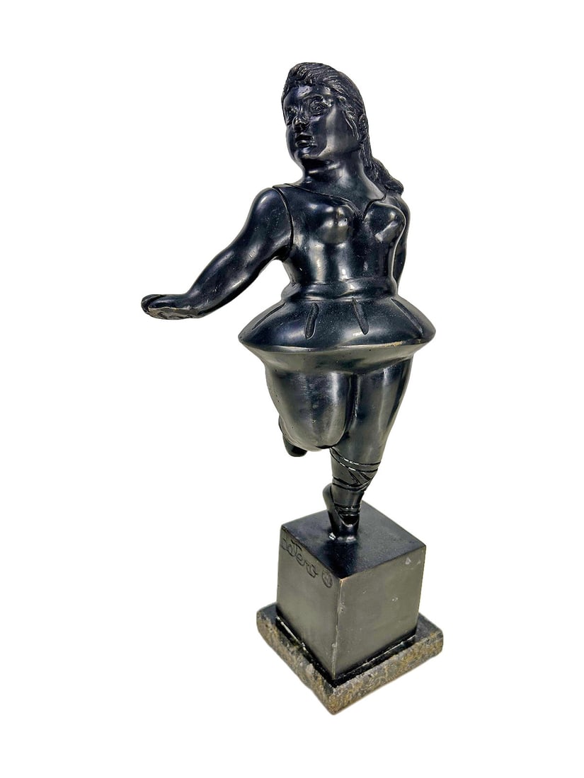 After Fernando Botero Bronze & Marble Statue Copy (1 of 6)