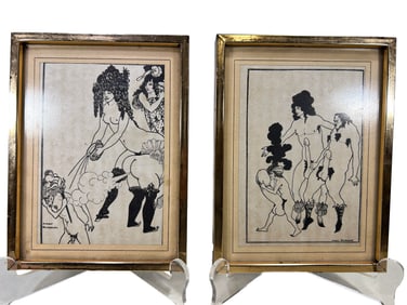 After Aubrey BEARDSLEY (1872-1898) Erotic Prints