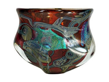 Robert EICKHOLT Art Glass Vase